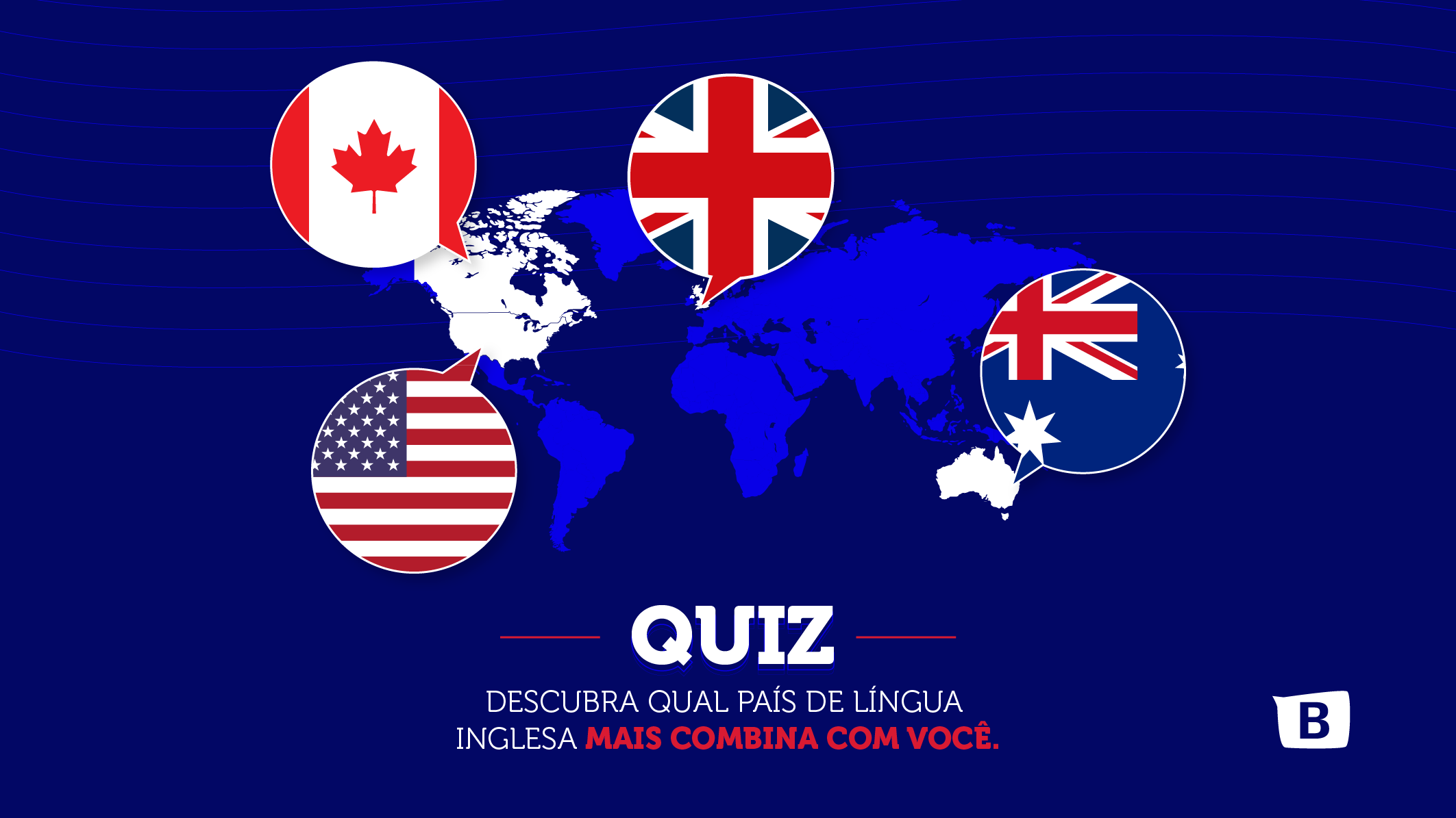 Descubra qual país de língua inglesa mais combina com você. 3